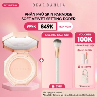 Phấn Phủ Dear Dahlia Mịn Da Skin Paradise Soft Velvet Setting Powder Compact 12G