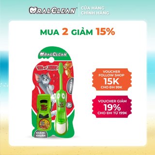 Bàn chải đánh răng cho bé OralClean Tom and Jerry Formula-1 Kids Soft (Tặng kèm xe hơi đồ chơi)