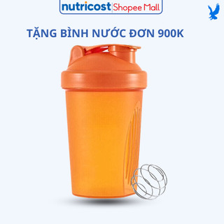 (Quà tặng không bán) Bình nước Shaker Nutricost 400ml dùng để đi tập thể dục, đi học, đi làm