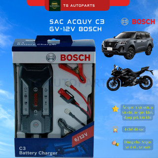 Máy sạc bình điện ắc quy cho ô tô xe máy c3 bosch – 4 chế độ sạc