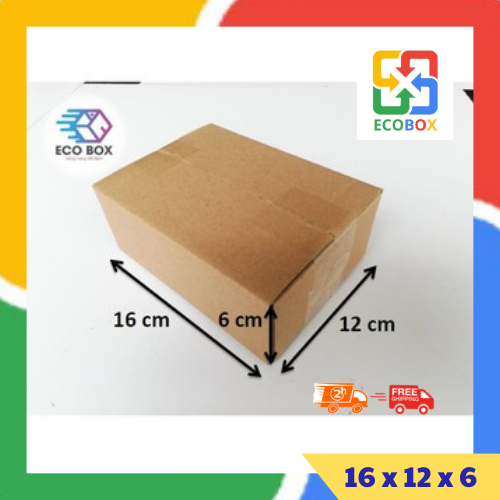 ECOBOX - 16x12x6 COMBO 10 Hộp carton đóng hàng