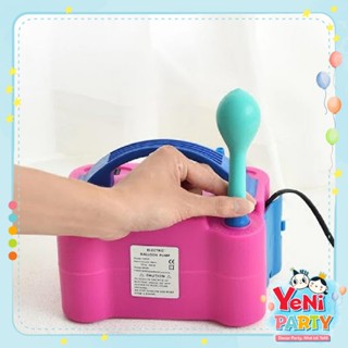 [ Loại Tốt ] Máy Bơm Bóng Bay, Máy Bơm Điện 2 Vòi Tự Động Dành Cho Trang Trí Tiệc Sinh Nhật, Thôi Nôi, Party, Tiệc Cưới