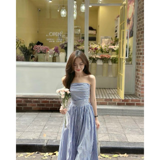 ( Chang Dress ) Đầm xếp ly ngực