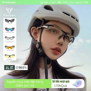 Kính râm Foxkpas UV400 Kính mắt đi xe đạp Thể thao ngoài trời Kính đi xe đạp MTB Chống gió