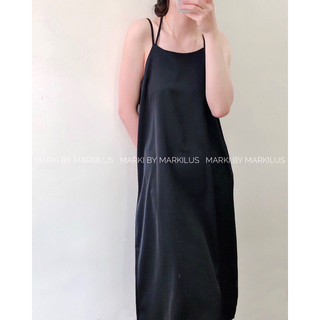 MARKI/ VÁY ĐẦM 2 DÂY DÁNG SUÔNG BASIC