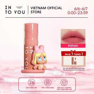 INTO YOU POP MART Son Mịn Cushion Phấn Má Đơn Sắc Matte