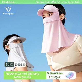 Foxkpas Khẩu trang chống tia UV, khẩu trang chống nắng che gò má trùm cổ UPF50+ thời trang