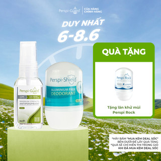 Combo xịt khử mùi Perspi-Guard 30ml + Lăn khử mùi Perspi-Rock 50ml