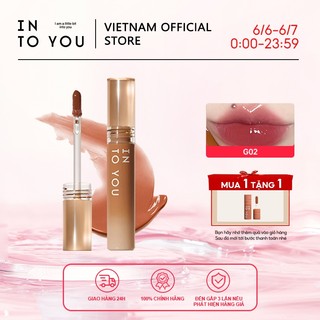 INTO YOU Son Tint Son Bóng Căng Mọng Tạo Hiệu Ứng Gương Dưỡng Ẩm Cho Môi Giữ Màu Tốt Bền Lâu Trôi