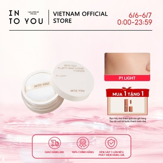 INTO YOU Phấn phủ dạng bột cố định lớp trang điểm kiềm dầu lâu trôi chống thấm nước giúp da mịn màng