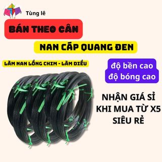 Nan cáp quang đen siêu bóng, nan cáp đen làm lồng chim, làm diều đủ size siêu bền, siêu bóng