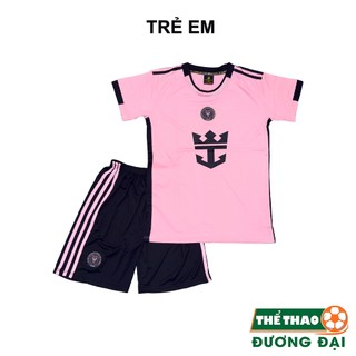 Quần Áo Bóng Đá Trẻ Em Đồ Đá Banh Cho Bé Miami Hồng Thun Lạnh Cao Cấp Thể Thao Đương Đại