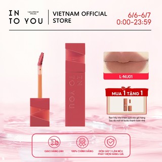 INTO YOU Son môi dạng phun sương nhẹ Màu sắc lâu trôi Không dính cốc Lip Glaze Son bóng