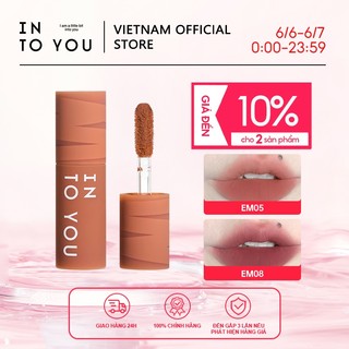 INTO YOU Heroine mini lip mud 1g môi và má matte matte nhung chống dính son môi mini lip gloss