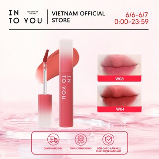 INTO YOU son môi dạng nước sương mù son bóng nước mờ không dễ dính son môi