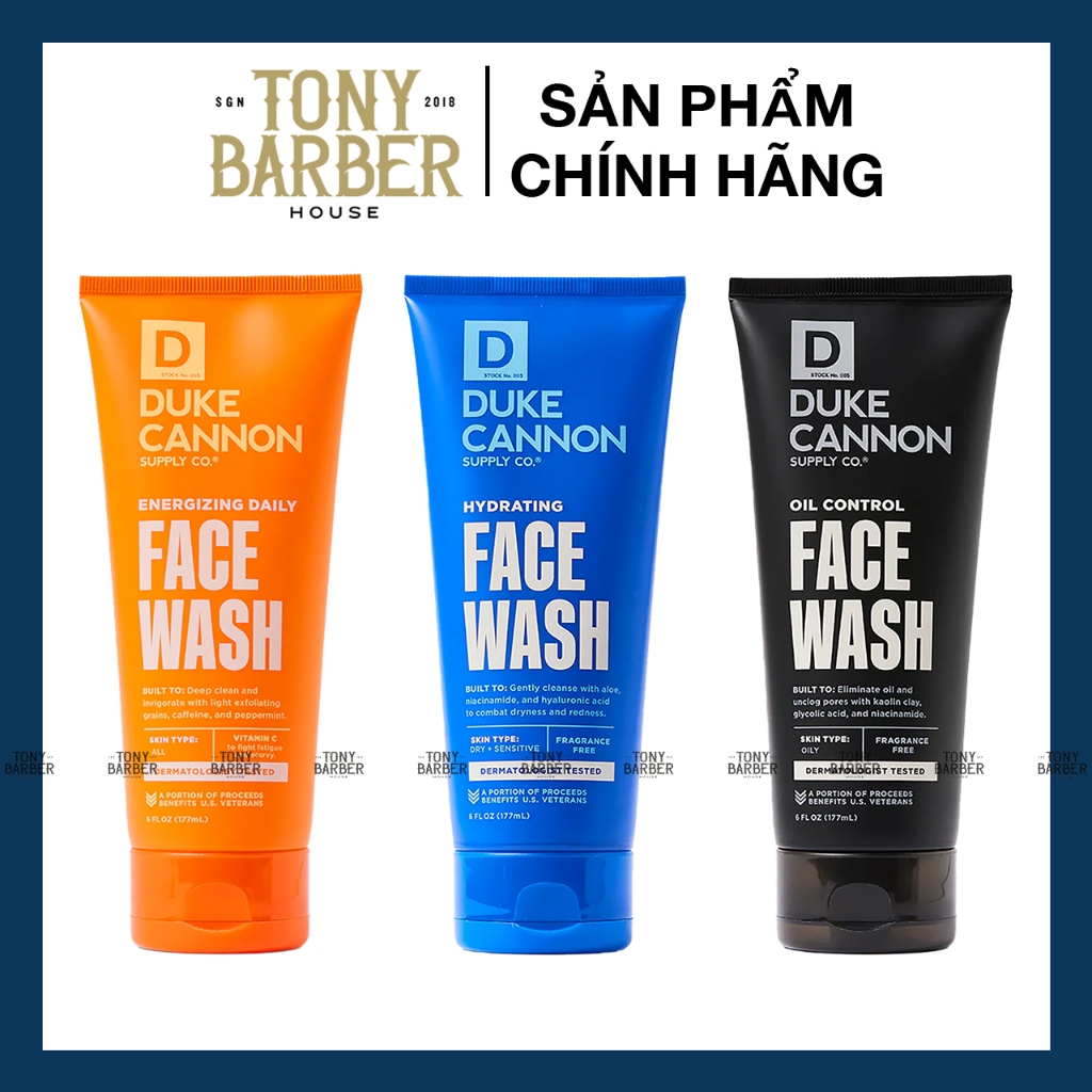 [Full Line] Sữa rửa mặt Duke Cannon Face Wash 177ml