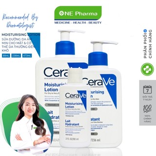 Sữa dưỡng giúp dưỡng ẩm dành cho da thường da khô Cerave Daily Moisturizing Lotion 88ml, 236ml, 473ml