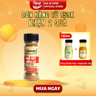 Quế bột hữu cơ Farmers'Organic 40g, gia vị tẩm ướp tốt cho sức khỏe - Gia vị Vipep
