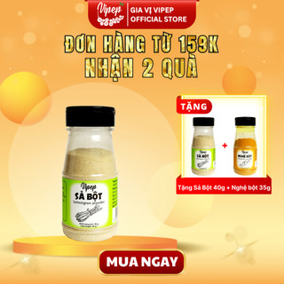 Sả Bột Tự Nhiên Vipep Hũ Nhựa 40g - Gia vị Vipep