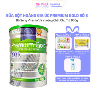 [SHOPEE TRỢ GIÁ] Sữa Bột Hoàng Gia Úc Premium Gold Số 3 Bổ Sung Vitamin, Khoáng Chất Cho Trẻ ROYAL AUSNZ 900g