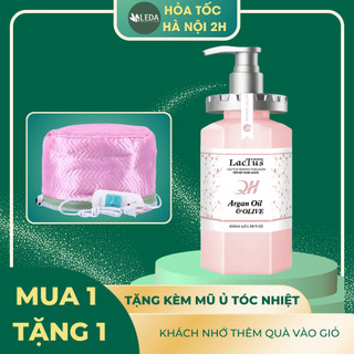 Ủ tóc argan oil QH Lactus season kem ủ tóc phục hồi tóc uốn, ép, nhuộm, Dầu hấp tóc 650ml
