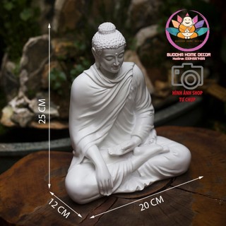 Tượng Đức Phật Thích Ca 25 cm trắng