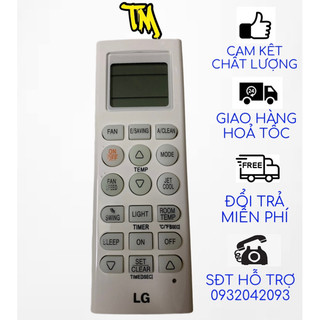 Remote điều khiển đa năng máy lạnh lg. bấm được nhiều đời máy lạnh lg. hàng cao cấp tặng kèm pin aaa