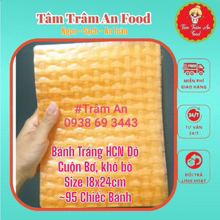 Bánh tráng HCN đỏ dùng cuốn bơ và gia vị 18x24 1kg