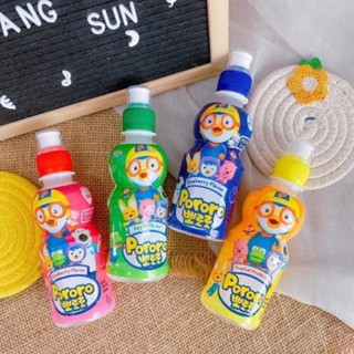 Thùng 24 chai nước trái cây pororo Hàn Quốc Mix 6 vị ( chuối, táo, ,việt quất, sữa, trái cây nhiệt đới)