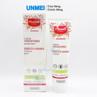 Kem Dưỡng Ngăn Ngừa Rạn Da Cho Mẹ Bầu Stretch Marks Prevention Cream Mustela 150ml