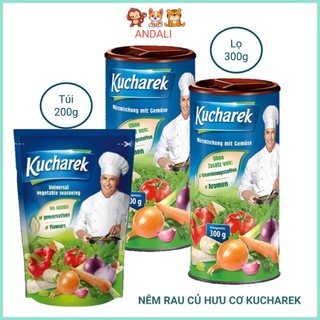Nêm rau củ hữu cơ kucharek 200g/300g date 8/2025, andali