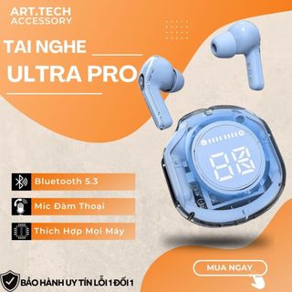 Tai nghe không dây 5.3 TWS UltraPods Pro, Tai Nghe Bluetooth Ky9 giảm tiếng ồn với màn hình LED