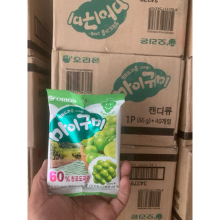 Kẹo dẻo orion hàn quốc vị nho xanh 66g