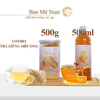 Combo trà gừng mật ong hòa tan nguyên chất đăk lăk, bột gừng, trà gừng nguyên chất dak lak, trà gừng mật ong