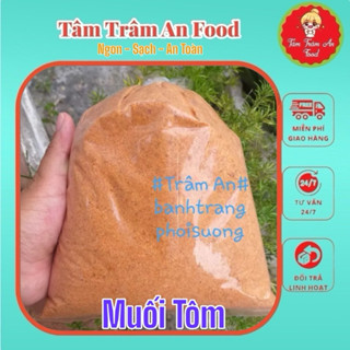 Muối tôm nhuyễn bột cam 500g trộn bánh tráng lắc xoài me cóc chanh