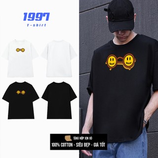 Áo phông DREW vải dày mềm mịn áo thun trơn nam mắt kính DREW cá tính áo Drew bigsize DREW020