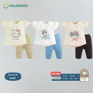 UALAROGO - Bộ cộc tay quần legging vải mềm mát cho bé gái