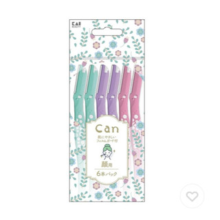 Dao cạo lông mặt cán dài Kai Razor Can Face set 6 cây dành cho nữ