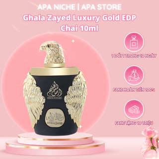 Nước Hoa Nam Ghala Zayed Luxury Gold Đại Bàng Đen Chai 10ml