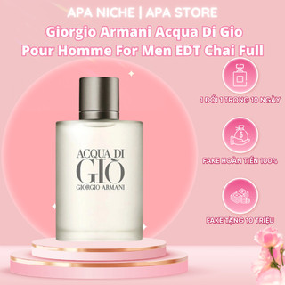 [Mã WCP062 giảm 30% đơn 120.000Đ] Nước Hoa Nam Giorgio Armani Acqua Di Gio Chai Full 100ml Apa Store