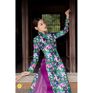 Vải áo dài in 3D đẹp - độc - lạ - hợp xu hướng - đủ màu MS042