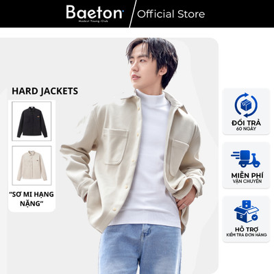 Áo sơ mi jacket ARMCEO unisex basic chất liệu Dạ Hàn sành điệu dày dặn, mềm mại cho cảm giác mặc dễ chịu ấm áp