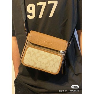 ✨✨Sullivan Flap Crossbody Bag In Colorblock Signature Canvas✨Mẫu túi c.oach nam thanh lịch, đẳng cấp