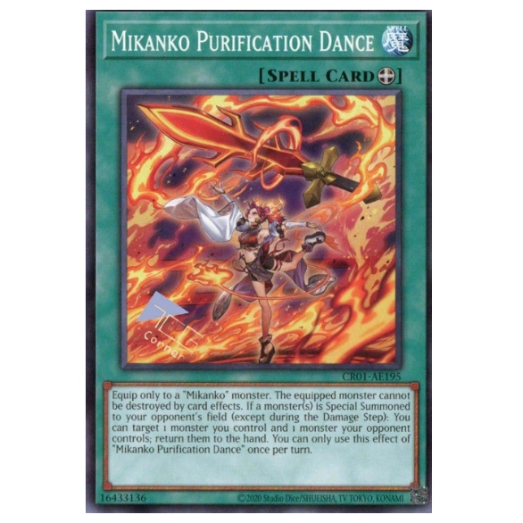 Thẻ bài YUGIOH - AE - Mikanko Purification Dance - CR01-AE195 - Common - Equip Spell