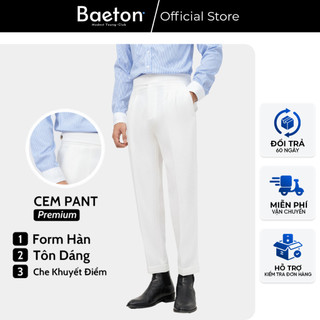 Quần cạp cao nam dáng baggy Hàn cao cấp CEM thương hiệu BAETON - A03