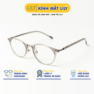 Gọng kính mắt nam nữ LILYEYEWEAR chất liệu nhựa cao cấp cứng cáp màu sắc và kiểu dáng thời trang 98346