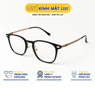 Gọng kính mắt nam nữ LILYEYEWEAR chất liệu nhựa cao cấp cứng cáp màu sắc và kiểu dáng thời trang 987600