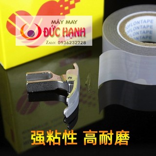 Nhựa dán chân vịt có sẵn keo dùng máy may , vắt sổ , trần đè công nghiệp
