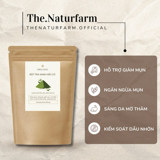 Bột trà xanh nguyên chất Naturfarm [ 100GR ] Mặt nạ bột trà xanh giảm mụn, sáng da, mờ thâm