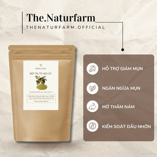 Bột tía tô nguyên chất Naturfarm [ 100GR ] Giảm mụn, thanh lọc da, mờ thâm nám